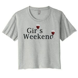 Girls Weekend Women's Crop Top Tee