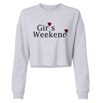 Girls Weekend Cropped Pullover Crew