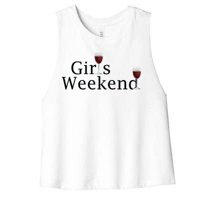 Girls Weekend Women's Racerback Cropped Tank