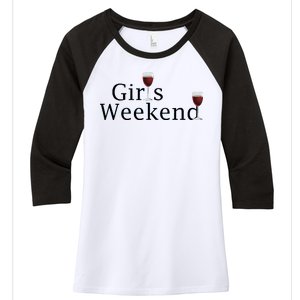 Girls Weekend Women's Tri-Blend 3/4-Sleeve Raglan Shirt