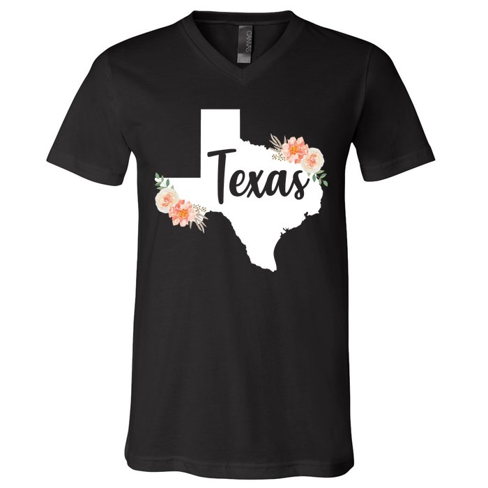 Girly Texas  V-Neck T-Shirt