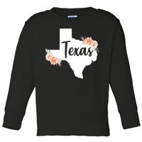 Girly Texas  Toddler Long Sleeve Shirt