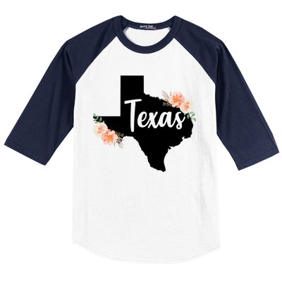 Girly Texas  Baseball Sleeve Shirt