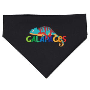 Galapagos Islands Summer Colorful Chameleon Exotic Animal USA-Made Doggie Bandana