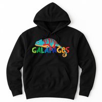 Galapagos Islands Summer Colorful Chameleon Exotic Animal Hoodie