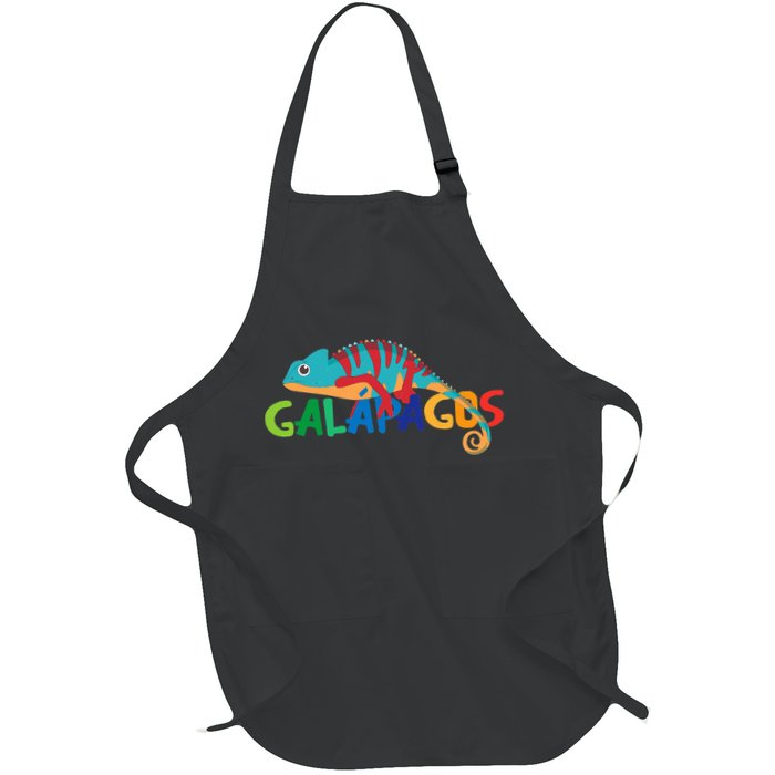 Galapagos Islands Summer Colorful Chameleon Exotic Animal Apron