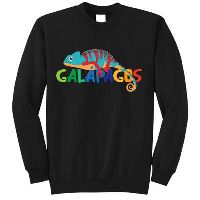 Galapagos Islands Summer Colorful Chameleon Exotic Animal Sweatshirt