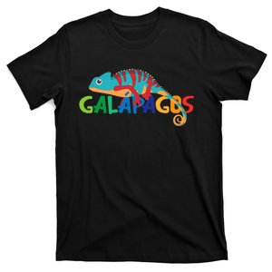 Galapagos Islands Summer Colorful Chameleon Exotic Animal T-Shirt