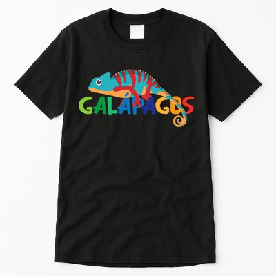 Galapagos Islands Summer Colorful Chameleon Exotic Animal Tall T-Shirt