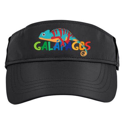 Galapagos Islands Summer Colorful Chameleon Exotic Animal Adult Drive Performance Visor