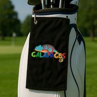 Galapagos Islands Summer Colorful Chameleon Exotic Animal Golf Towel
