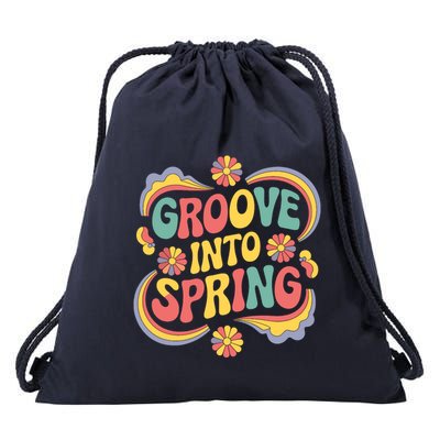 Groove Into Spring Trendy Spring Drawstring Bag