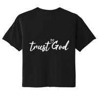 God Is Still Writing Your Story Stop Trying To Steal The Pen Trust God Women's Crop Top Tee