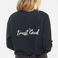God Is Still Writing Your Story Stop Trying To Steal The Pen Trust God Cropped Pullover Crew