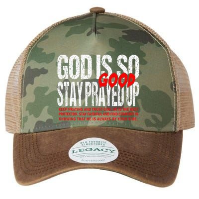 God Is So Good Stay Prayed Up Legacy Tie Dye Trucker Hat