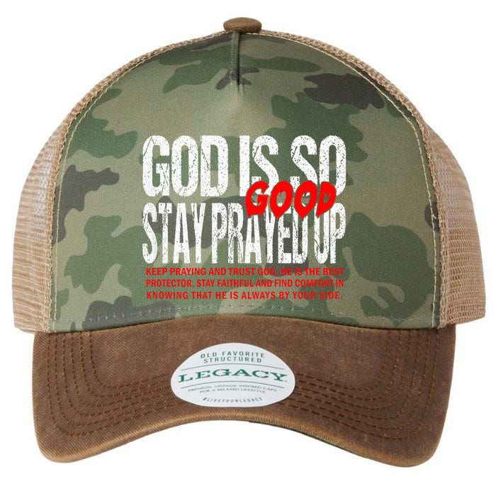 God Is So Good Stay Prayed Up Legacy Tie Dye Trucker Hat