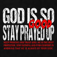 God Is So Good Stay Prayed Up Ladies PosiCharge Tri-Blend Wicking Tank