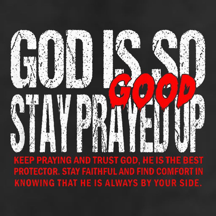 God Is So Good Stay Prayed Up 7 Panel Mesh Trucker Snapback Hat