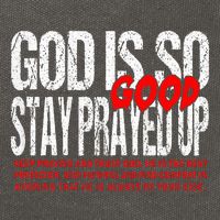 God Is So Good Stay Prayed Up Cotton Canvas Backpack