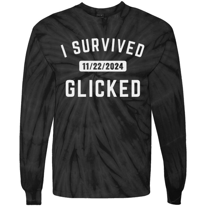 Glicked I Survived Glicked Wickiator 2024 Tie-Dye Long Sleeve Shirt