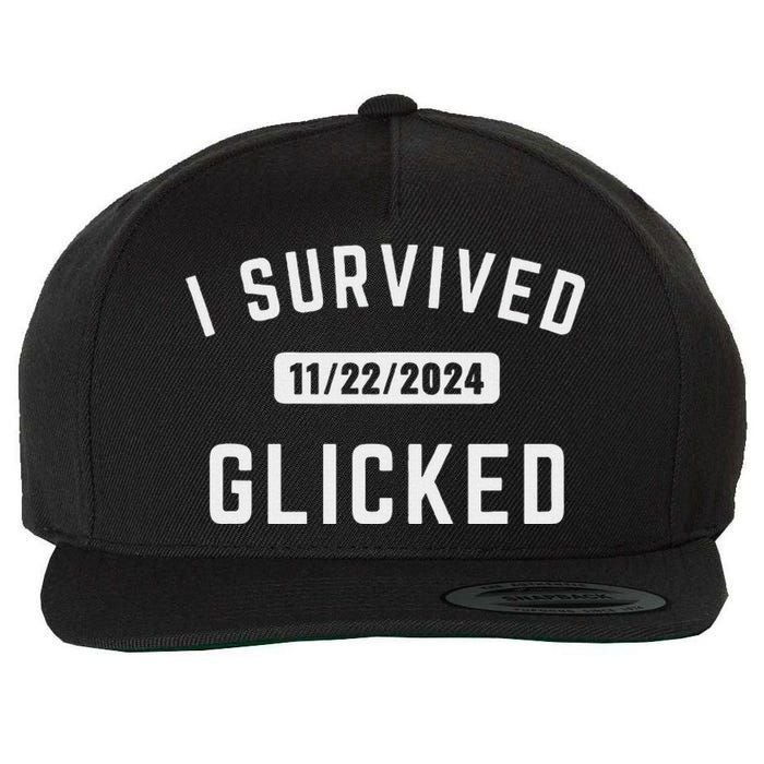 Glicked I Survived Glicked Wickiator 2024 Wool Snapback Cap