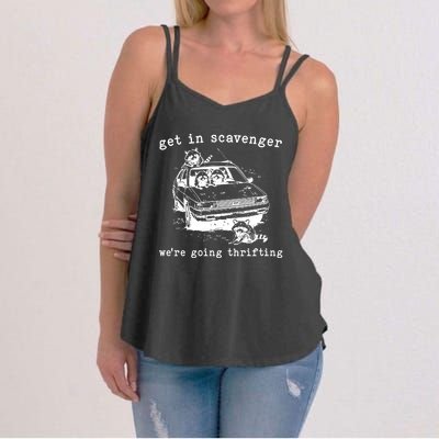 Get In Scavanger We Are Going Thrifting Women's Strappy Tank