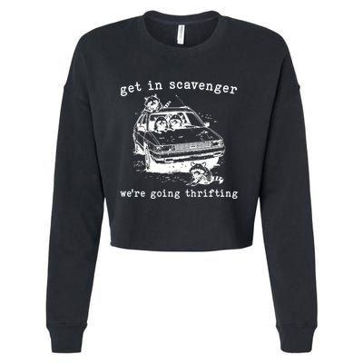 Get In Scavanger We Are Going Thrifting Cropped Pullover Crew