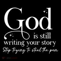 God Is Still Writing Your Story Stop Trying To Steal The Pen Zip Tote Bag