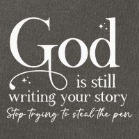 God Is Still Writing Your Story Stop Trying To Steal The Pen Cotton Canvas Backpack