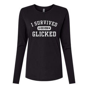 Glicked I Survived Glicked Wickiator Womens Cotton Relaxed Long Sleeve T-Shirt