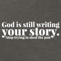 God Is Still Writing Your Story Stop Trying To Steal The Pen Cotton Canvas Backpack