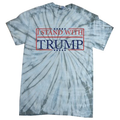 Great I Stand With Trump American Flag Vintage . Tie-Dye T-Shirt