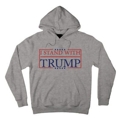 Great I Stand With Trump American Flag Vintage . Tall Hoodie