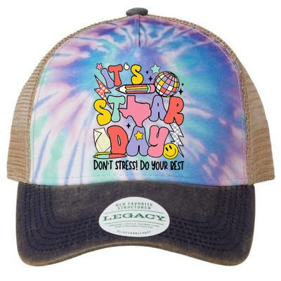 Groovy ItS Staar Day DonT Stress Do Your Best Test Day Legacy Tie Dye Trucker Hat