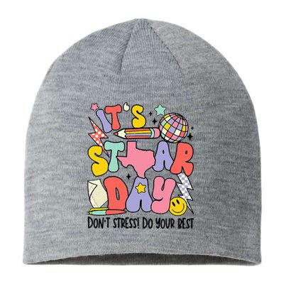 Groovy ItS Staar Day DonT Stress Do Your Best Test Day Sustainable Beanie