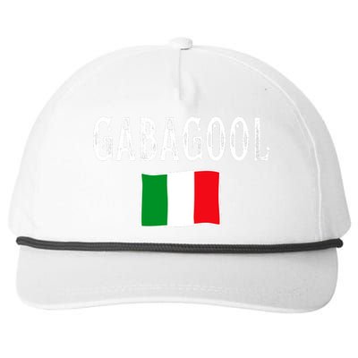 Gabagool Italian Slang Italian Saying Snapback Five-Panel Rope Hat