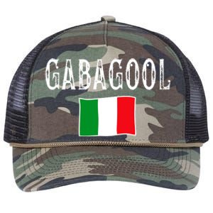 Gabagool Italian Slang Italian Saying Retro Rope Trucker Hat Cap