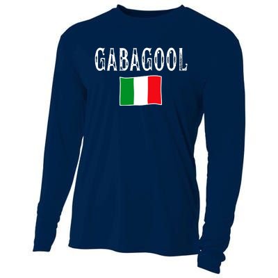 Gabagool Italian Slang Italian Saying Cooling Performance Long Sleeve Crew