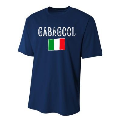 Gabagool Italian Slang Italian Saying Performance Sprint T-Shirt