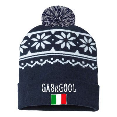 Gabagool Italian Slang Italian Saying USA-Made Snowflake Beanie