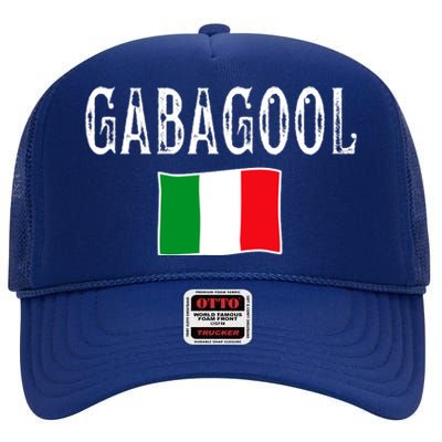 Gabagool Italian Slang Italian Saying High Crown Mesh Back Trucker Hat