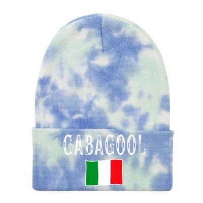 Gabagool Italian Slang Italian Saying Tie Dye 12in Knit Beanie