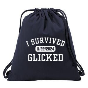 Glicked I Survived Glicked Wickiator Drawstring Bag