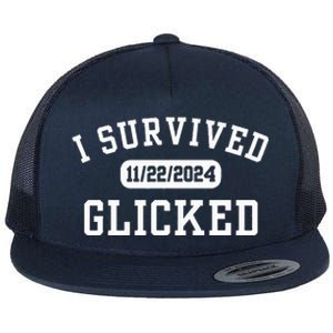 Glicked I Survived Glicked Wickiator Flat Bill Trucker Hat