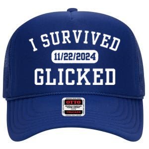 Glicked I Survived Glicked Wickiator High Crown Mesh Back Trucker Hat