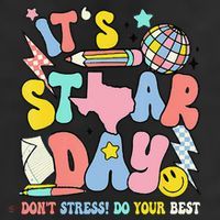 Groovy ItS Staar Day DonT Stress Do Your Best Test Day Cool Comfort Performance Bucket Hat