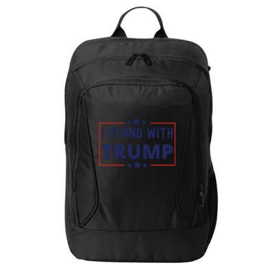 Great I Stand With Trump American Flag Vintage Gift City Backpack