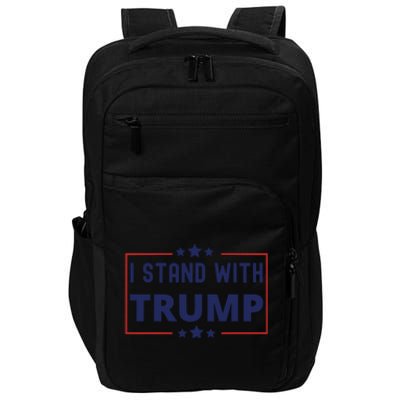 Great I Stand With Trump American Flag Vintage Gift Impact Tech Backpack