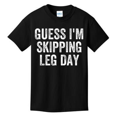 Guess Im Skipping Leg Day Funny Broken Leg Foot Toe Injury Kids T-Shirt