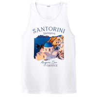 Greek Island Santorini Greece Oia Village Blue Church PosiCharge Competitor Tank